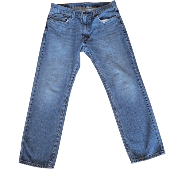 Levi's 559 Blue Straight Leg Denim Jeans Size 33x30 - Picture 2 of 5